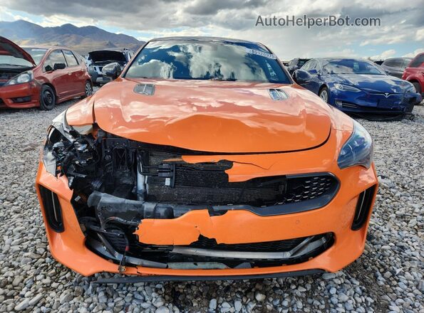 KNAE35LC7K6068616 2019 KIA STINGER Оранжевый Вид спереди