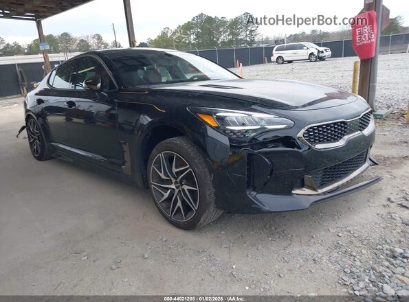 KNAE35LDXP6136925 2023 KIA STINGER Black Przód prawy