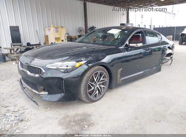 KNAE35LDXP6136925 2023 KIA STINGER Black Przód lewy