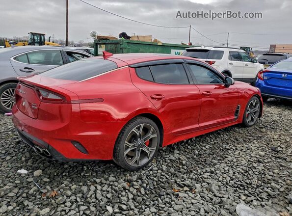 KNAE45LC2L6079425 2020 KIA STINGER Red უკანა მარჯვენა