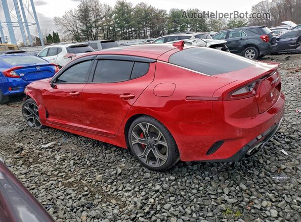 KNAE45LC2L6079425 2020 KIA STINGER Red უკანა მარცხენა