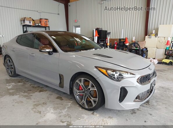 KNAE45LC4L6073366 2020 KIA STINGER Gray Առջևի աջ