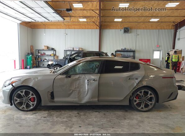 KNAE45LC4L6073366 2020 KIA STINGER Gray Սալոնի 360 աստիճան տեսք
