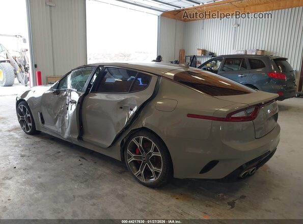 KNAE45LC4L6073366 2020 KIA STINGER Gray Հետևի ձախ