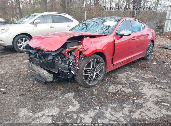 KNAE45LC8N6100183 2022 KIA STINGER Красный Передняя левая четверть