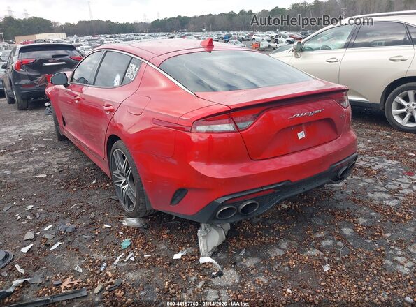 KNAE45LC8N6100183 2022 KIA STINGER Красный Задняя левая четверть