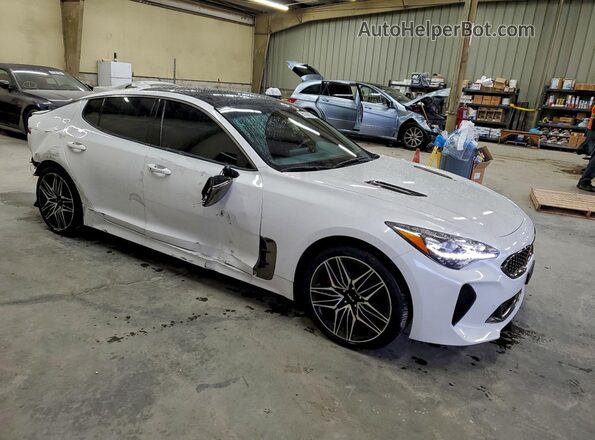 KNAE55LC3P6130059 2023 KIA STINGER Белый Передняя правая четверть