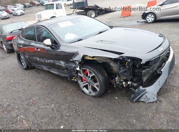 KNAE55LC4M6089209 2021 KIA STINGER Gray Przód prawy