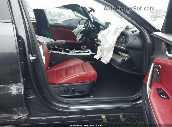 KNAE55LC4M6089209 2021 KIA STINGER Gray Widok wnętrza z przodu