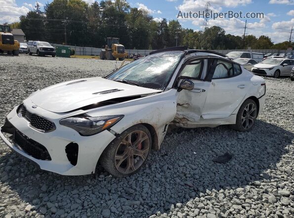 KNAE55LC5M6096749 2021 KIA STINGER Белый Передняя левая четверть