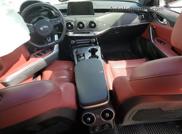 KNAE55LC5M6096749 2021 KIA STINGER Белый Вид панели приборов
