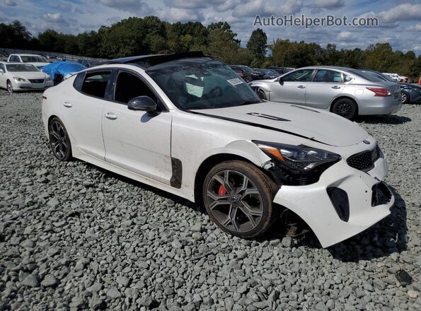 KNAE55LC5M6096749 2021 KIA STINGER Белый Передняя правая четверть