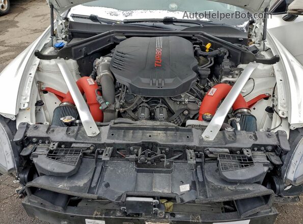 KNAE55LC8M6089830 2021 KIA STINGER Белый Вид задней части салона