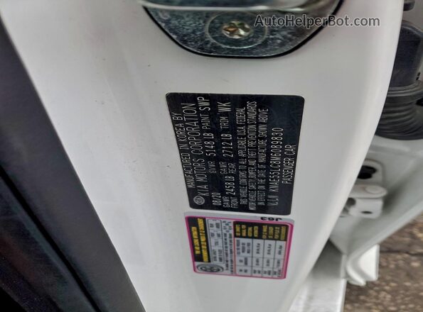 KNAE55LC8M6089830 2021 KIA STINGER Белый Вид подкапотного пространства