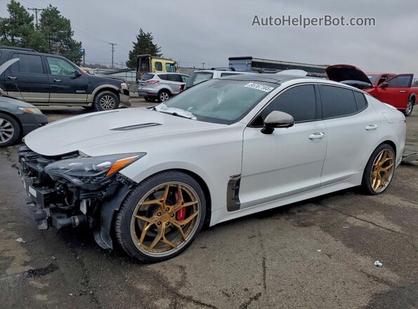 KNAE55LC8M6089830 2021 KIA STINGER Белый Передняя левая четверть