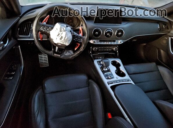 KNAE55LC9L6078558 2020 KIA STINGER Silver Առջևի վահանակի տեսք