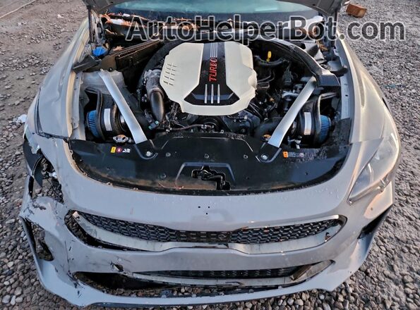 KNAE55LC9L6078558 2020 KIA STINGER Silver Սալոնի հետևի տեսք