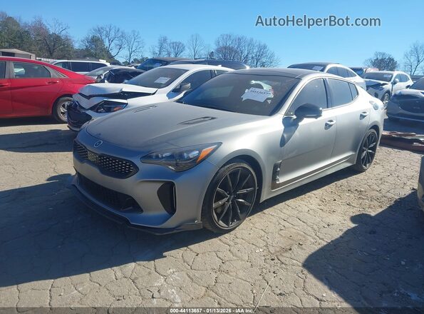 KNAE55LC9P6134746 2023 KIA STINGER Серый Передняя левая четверть