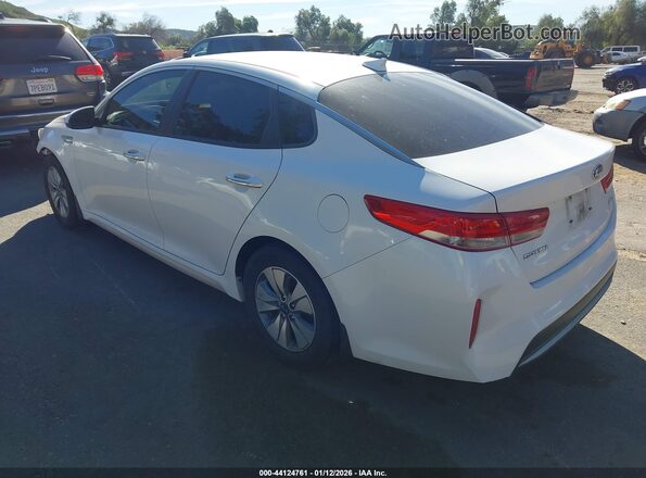 KNAGT4LE6J5024342 2018 KIA OPTIMA HYBRID Белый Задняя левая четверть