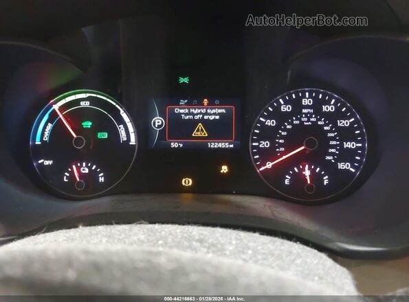 KNAGT4LE7H5008998 2017 KIA OPTIMA HYBRID Черный Вид задних сидений