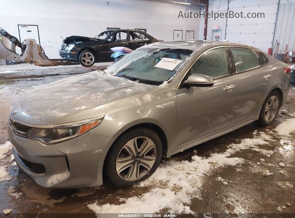 KNAGU4LE5H5012139 2017 KIA OPTIMA HYBRID Серый Передняя левая четверть