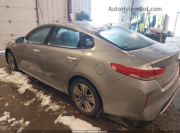 KNAGU4LE5H5012139 2017 KIA OPTIMA HYBRID Серый Задняя левая четверть