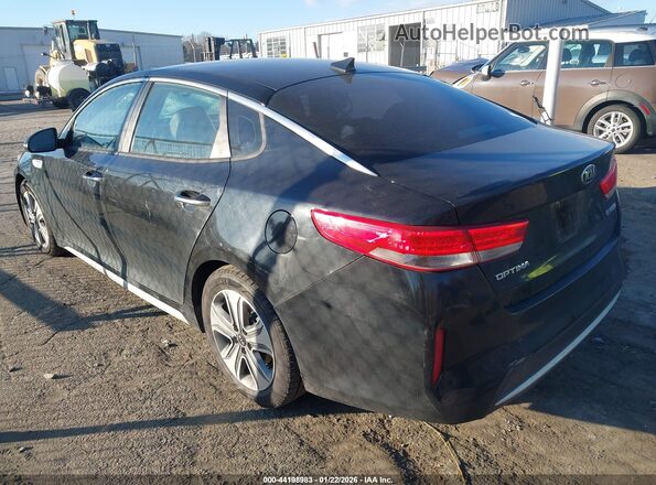KNAGU4LE6H5010013 2017 KIA OPTIMA HYBRID Черный Задняя левая четверть