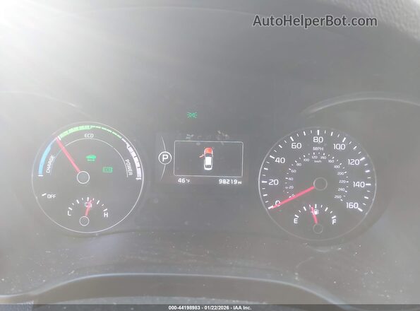 KNAGU4LE6H5010013 2017 KIA OPTIMA HYBRID Черный Вид задних сидений
