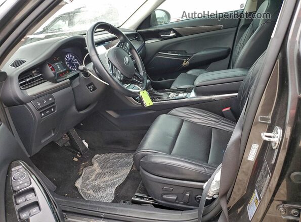 KNALC4J19L5234354 2020 KIA CADENZA Gray Widok wnętrza z przodu