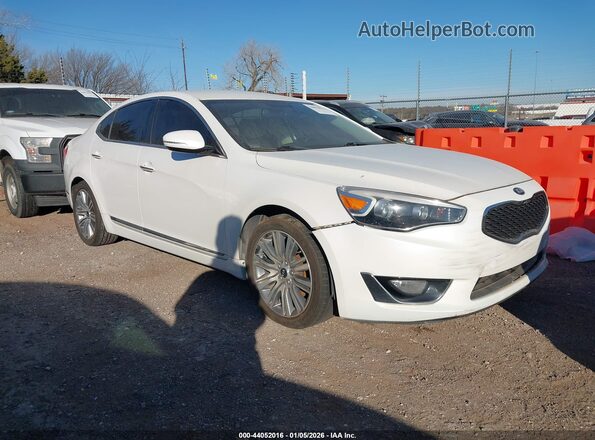 KNALN4D7XG5221483 2016 KIA CADENZA Белый Передняя правая четверть