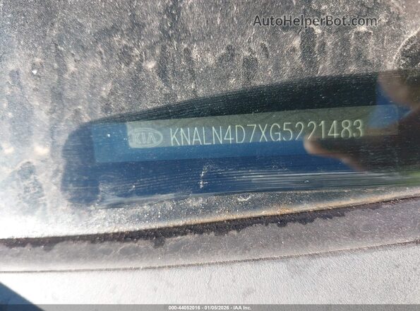 KNALN4D7XG5221483 2016 KIA CADENZA Белый Вид подкапотного пространства