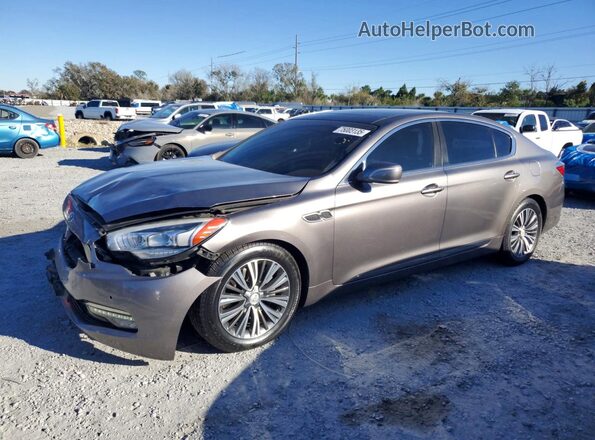 KNALU4D33G6032149 2016 KIA K900 Коричневый Передняя левая четверть