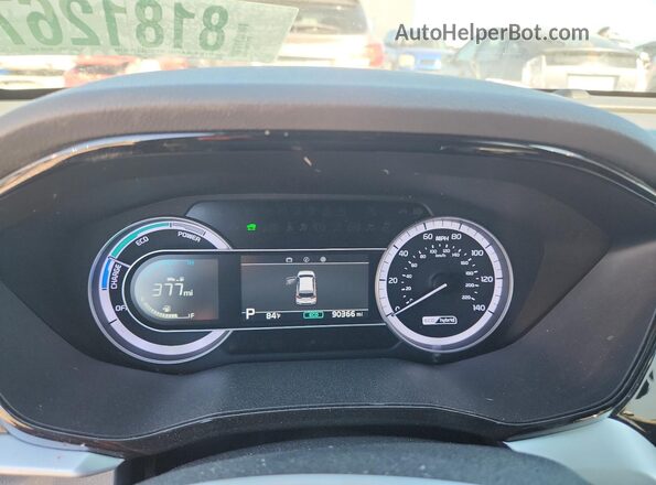 KNDCB3LC2L5439089 2020 KIA NIRO Синий Вид щитка приборов