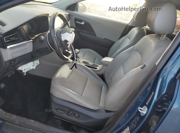 KNDCB3LC2N5545593 2022 KIA NIRO Синий Вид салона спереди