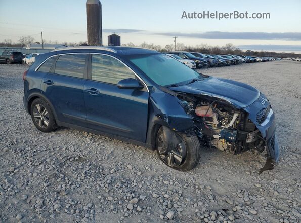 KNDCB3LC2N5545593 2022 KIA NIRO Синий Передняя правая четверть