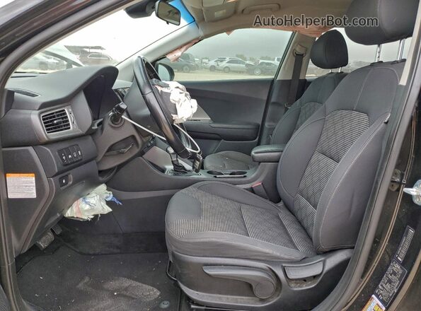 KNDCB3LC5K5336859 2019 KIA NIRO Black Widok wnętrza z przodu