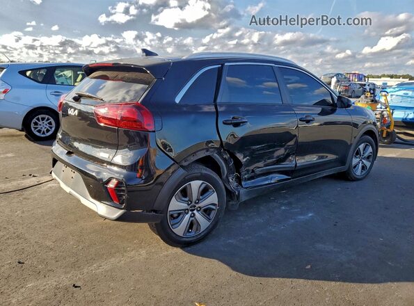 KNDCB3LC6N5539697 2022 KIA NIRO Черный Задняя правая четверть