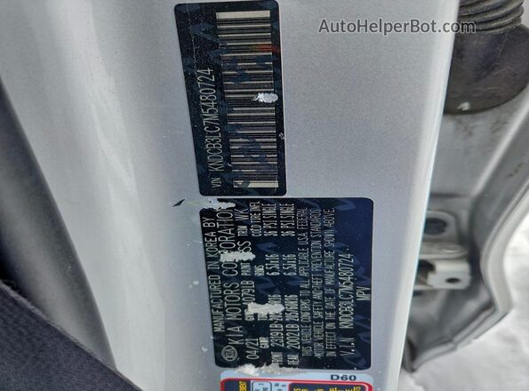 KNDCB3LC7M5480724 2021 KIA NIRO Silver Vista interior de 360 grados