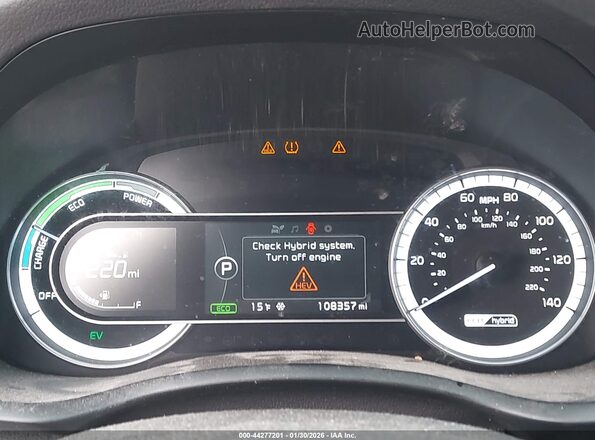 KNDCB3LCXH5044987 2017 KIA NIRO Синий Вид задних сидений