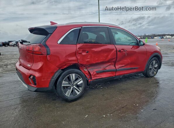 KNDCB3LCXM5463447 2021 KIA NIRO Red უკანა მარჯვენა