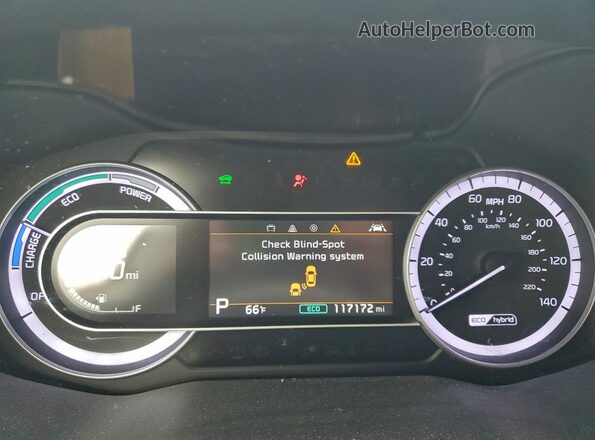 KNDCB3LCXM5463447 2021 KIA NIRO Red ხელსაწყოთა პანელის ხედი