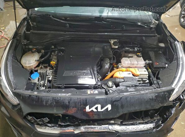 KNDCC3LC0N5521001 2022 KIA NIRO Черный Вид задней части салона