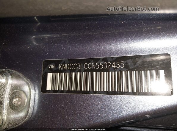KNDCC3LC0N5532435 2022 KIA NIRO Синий Вид подкапотного пространства