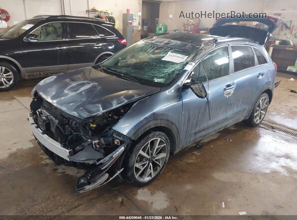 KNDCC3LC0N5532435 2022 KIA NIRO Синий Вид спереди