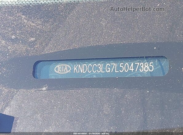 KNDCC3LG7L5047385 2020 KIA NIRO EV Черный Вид подкапотного пространства