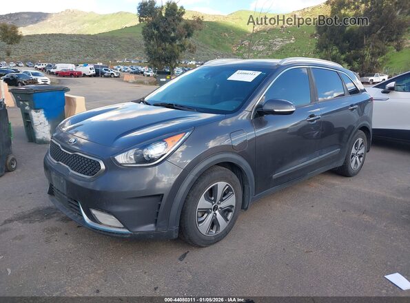 KNDCD3LD1J5187416 2018 KIA NIRO PLUG-IN HYBRID Gray Przód lewy
