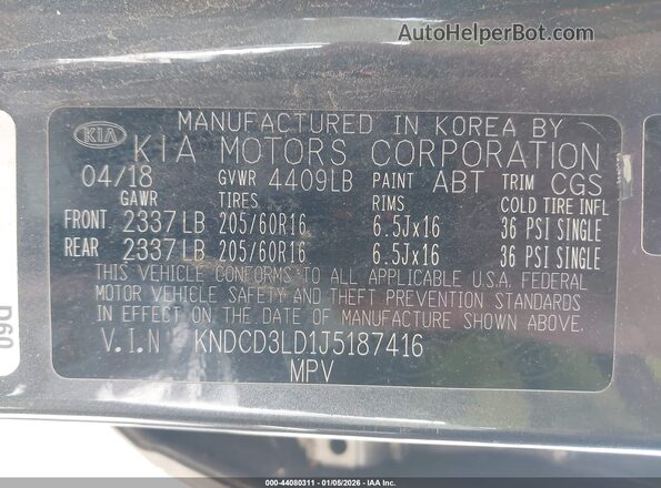 KNDCD3LD1J5187416 2018 KIA NIRO PLUG-IN HYBRID Gray Widok komory silnika