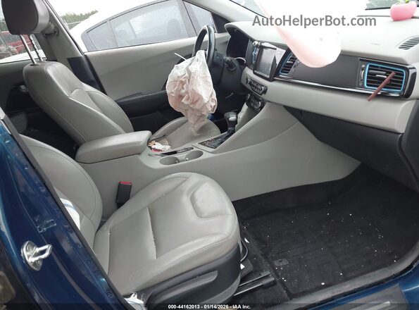 KNDCE3LC3J5108199 2018 KIA NIRO Blue Widok wnętrza z przodu