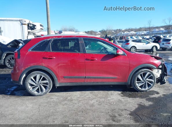 KNDCE3LCXJ5120978 2018 KIA NIRO Красный Вид задней части салона