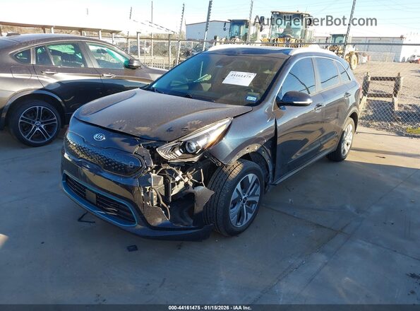 KNDCE3LG9L5035197 2020 KIA NIRO EV Синий Передняя левая четверть